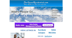 Desktop Screenshot of forleaseresidential.com